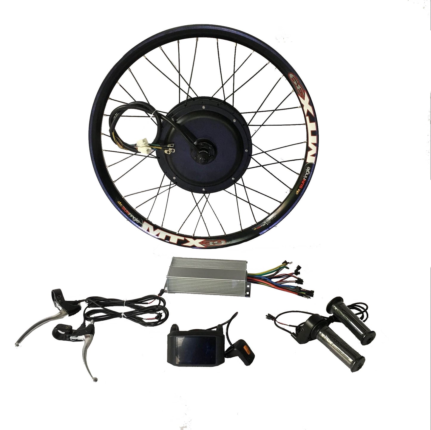 72V 3000W 20‘’ 24'' 26'' 27.5'' 29'' MTX39 Rim Ebike Rear Motor Wheel Conversion Kit